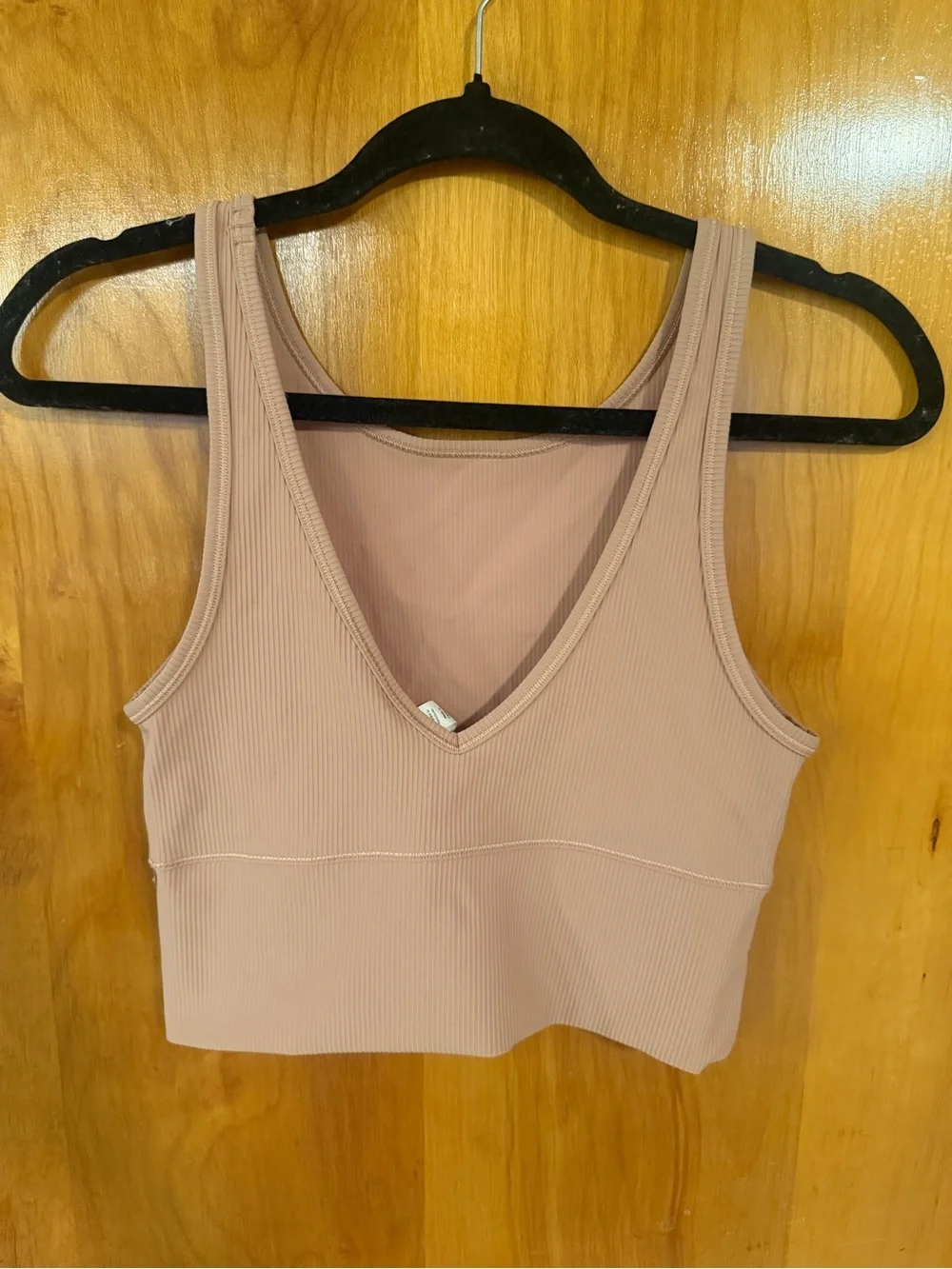 Lululemon Power Pivot Ribbed Tank Top in Pink Clay